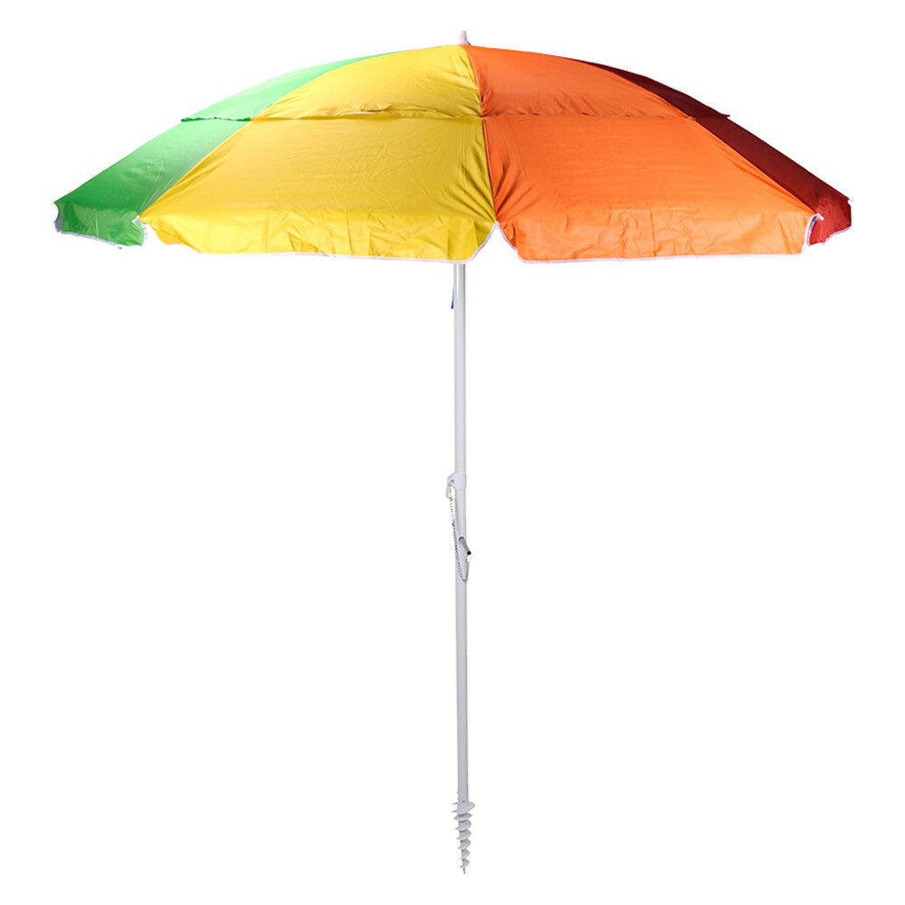 OMBRELLONE DA SPIAGGIA PALO CON SNODO Ø2,2 mt. - puntale a spirale - col. arcobaleno