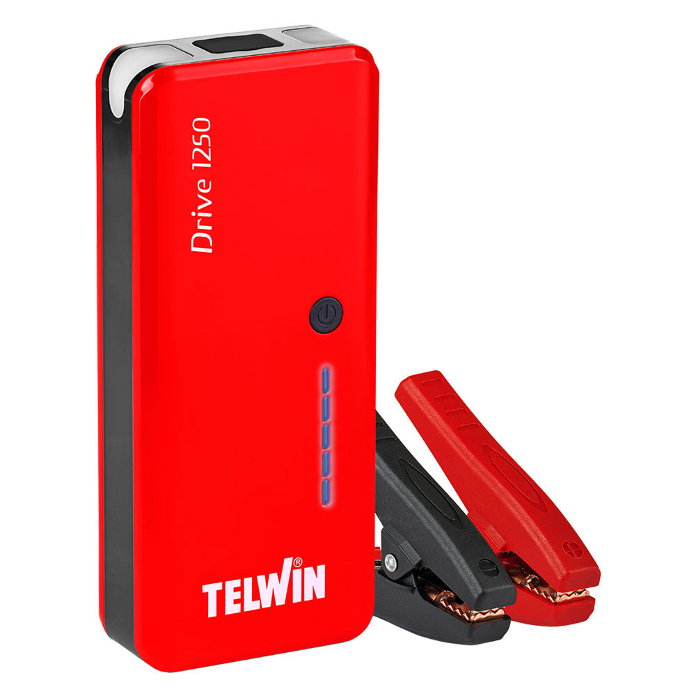 TELWIN AVVIATORE 'DRIVE 1250' 12 V - capacità batteria 9000 mAh