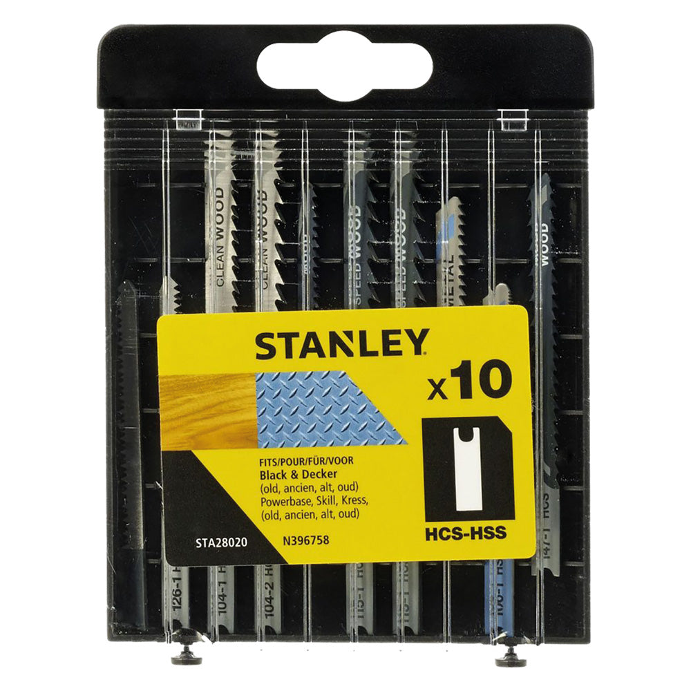 STANLEY LAMA PER SEGHETTO ALTERNATIVO SET MISTO HCS (5 pz) + HSS (5 pz) - cassetta