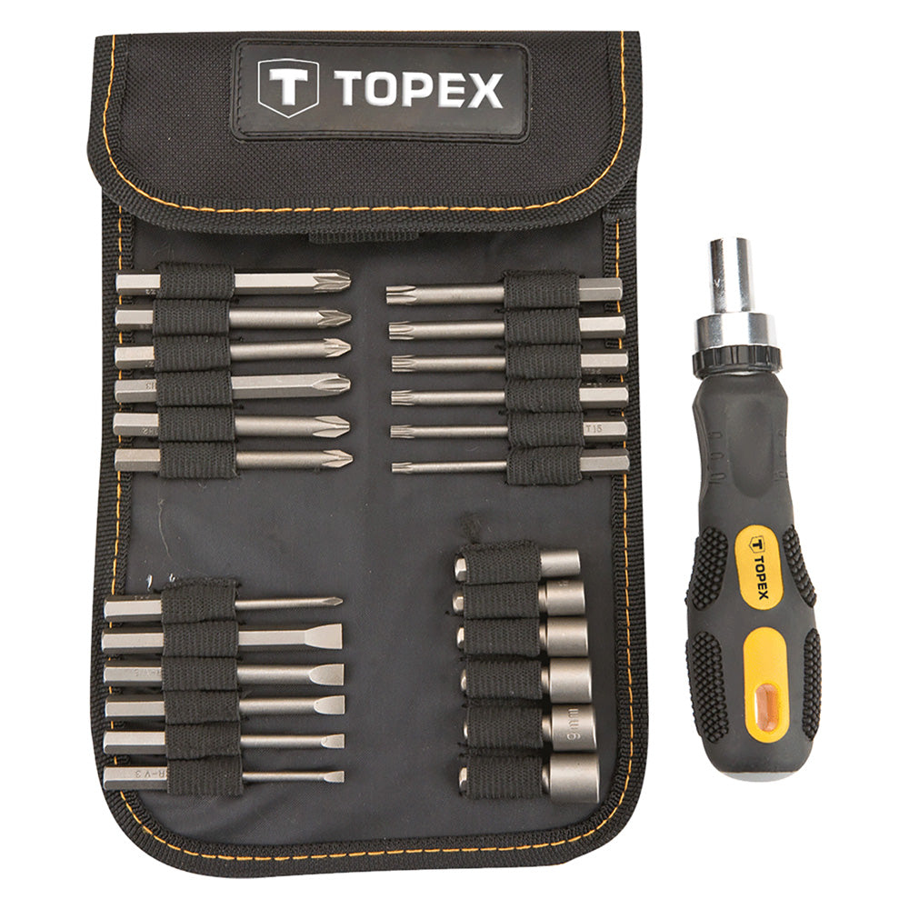 TOPEX CACCIAVITE A CRICCHETTO 26 pezzi