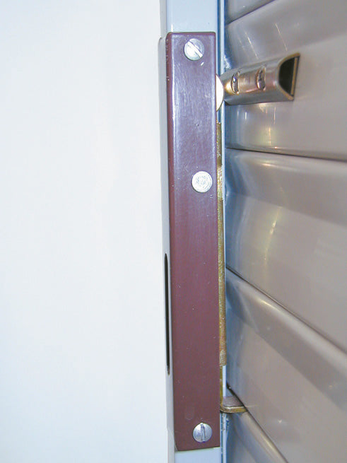 Sicurmatic MINUTEX per tapparelle color marrone, componente di sicurezza professionale.