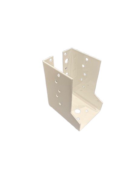Supporto per travi chiuso Minutex in acciaio zincato 60x74 mm
