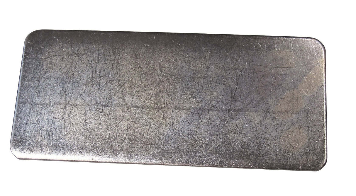 MINUTEX 109 - PIASTRA DRITTA SENZA FORI mm 200x90x3 ACCIAIO ZINCATO MINUTEX