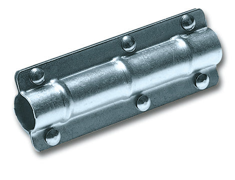 Giunzione per pali antenna Minutex in acciaio zincato bianco