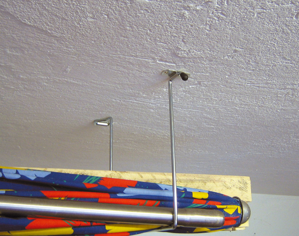 Portatutto da soffitto MINUTEX in acciaio zincato bianco per organizzazione.