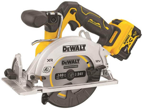 DeWALT DCS512P2-QW - Sega Circolare 12V motore BRUSHLESS, 3600 giri/min, ø lama/foro 140/20 mm DeWALT