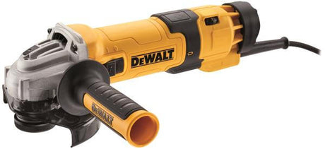 Smerigliatrice angolare DeWALT 125mm 1500W con frizione Elettro-Meccanica e sistema estrazione polvere.