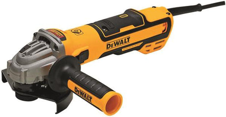 Smerigliatrice angolare 125mm brushless DeWALT DWE4369-QS con impugnatura antivibrazione e motore potente.