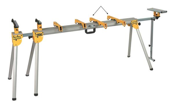Coppia staffe maggiorate per fissaggio pialla a spessore DW733 e troncatrici di altre marche DeWALT DE7030-XJ