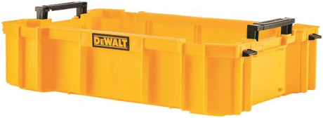 Unità vassoio interno porta utensili DeWALT, contenitore porta utensili giallo per gestione e stoccaggio.