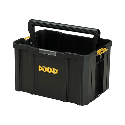 cestello aperto DeWALT TSTAK, contenitore pratico e spazioso per attrezzature e accessori.