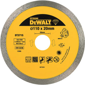 Dischi a corona continua per taglierina piastrelle DWC410 DeWALT DT3715-QZ
