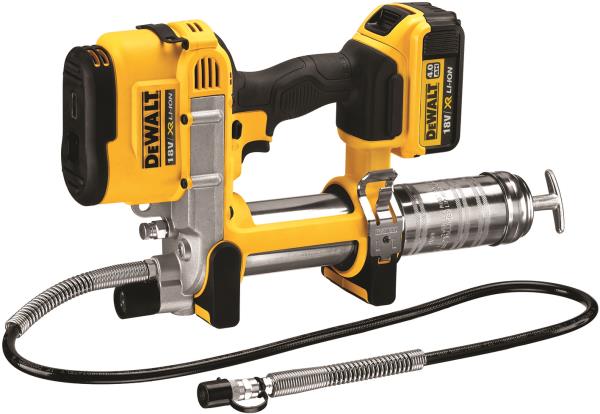 Ingrassatore a batteria 18V - 690 bar - cartuccia 400g - 1 x 4.0Ah DeWALT DCGG571M1-QW