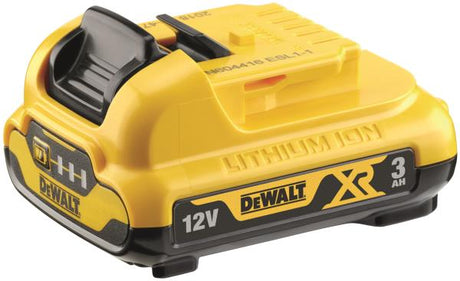 batteria XR Litio 12V DeWALT 3.0 Ah per utensili elettrici, potente e compatto.