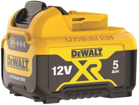 batteria DeWALT 12V litio 5.0 Ah, batteria XR Litio 12V 5.0Ah per attrezzi elettrici DeWALT.