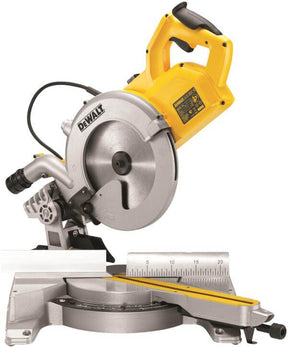 troncatrice radiale DeWALT 250mm 1850W con motore universale e sistema di tracciatura XPS