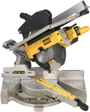 troncatrice pianetto DeWALT 305mm 1500W con motore induzione e capacità di taglio versatile.