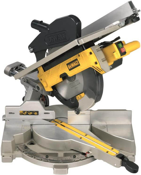 troncatrice pianetto DeWALT 305mm 1500W con motore induzione e capacità di taglio versatile.