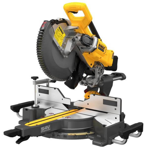 DeWALT DCS781N-XJ - Troncatrice radiale 305 mm doppia inclinazione 54V XR FLEXVOLT + Sistema tracciatura XPS, diametro lama/foro 305/30 mm DeWALT