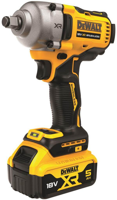 Avvitatore ad impulsi 18V DeWALT BRUSHLESS con batteria XR da 5Ah e attacco HOG RING.
