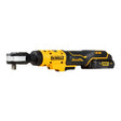 DeWALT DCF503L1G-QW - Cricchetto attacco 3/8", motore brushless, Attacco 3/8" maschio, Coppia max 81 Nm, DeWALT