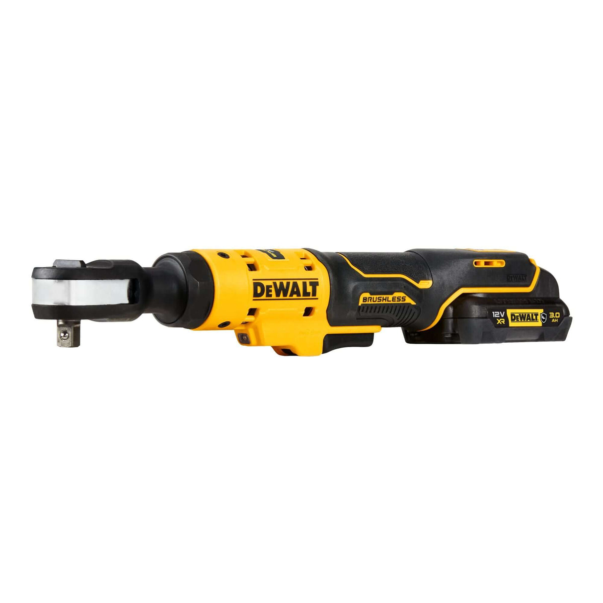 DeWALT DCF503L1G-QW - Cricchetto attacco 3/8", motore brushless, Attacco 3/8" maschio, Coppia max 81 Nm, DeWALT