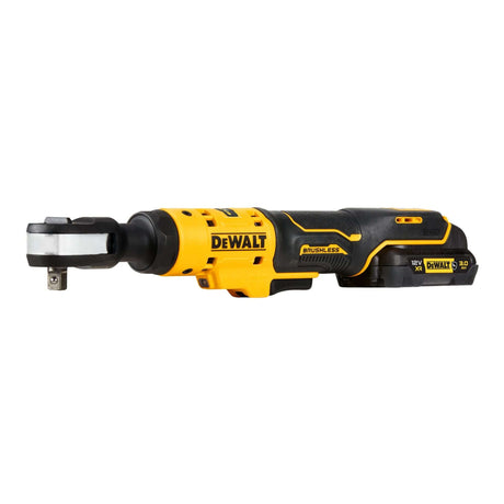 DeWALT DCF503L1G-QW - Cricchetto attacco 3/8", motore brushless, Attacco 3/8" maschio, Coppia max 81 Nm, DeWALT