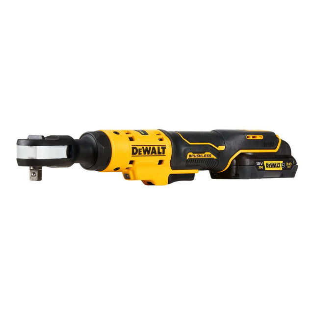 DeWALT DCF503L1G-QW - Cricchetto attacco 3/8", motore brushless, Attacco 3/8" maschio, Coppia max 81 Nm, DeWALT