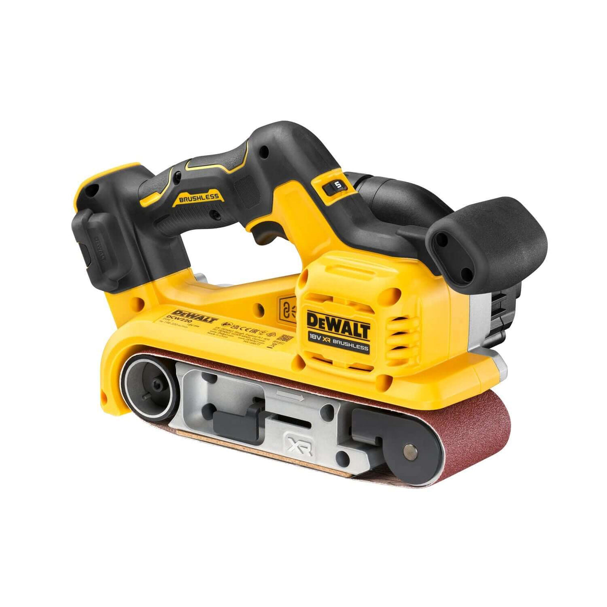 DeWALT DCW220NT-XJ - Levigatrice a nastro 75x533mm 18V motore BRUSHLESS, motore brushless - solo corpo macchina DeWALT