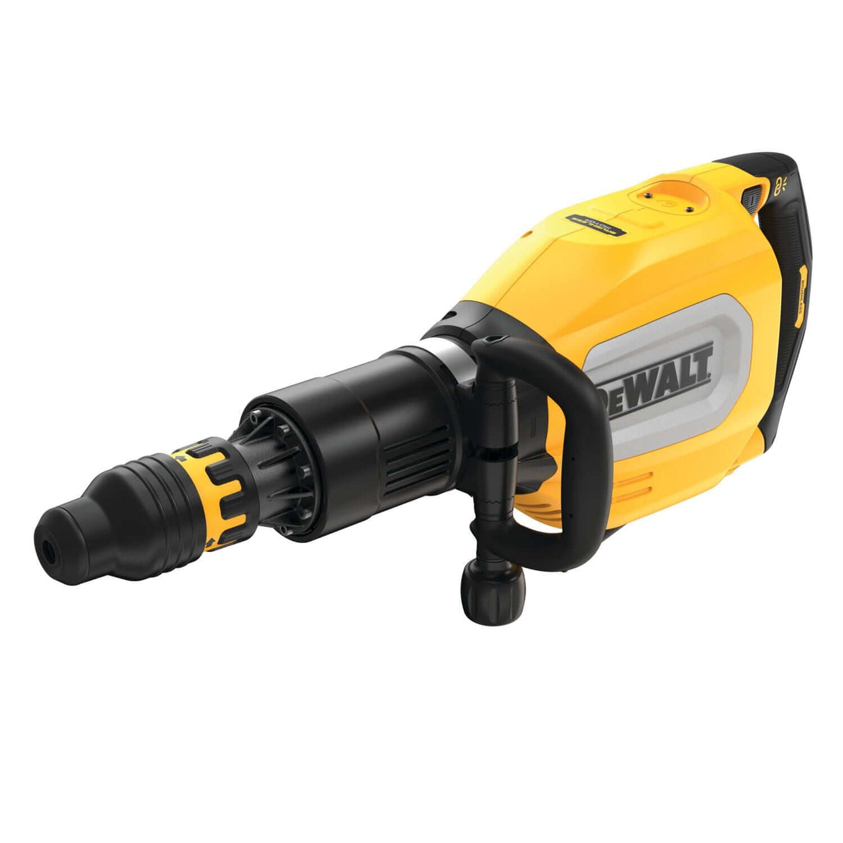 Martello Demolitore SDS-Max 1700W brushless di DeWALT con design ergonomico e testina intercambiabile.