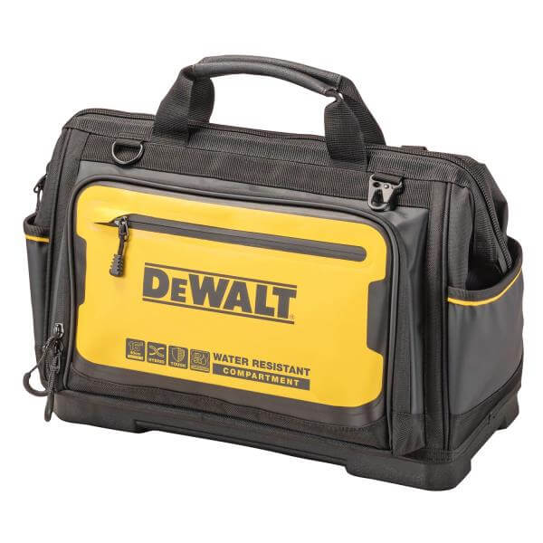 borsa DeWALT 16 pollici resistente con compartimento impermeabile e design innovativo.