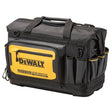 Borsa rettangolare DeWALT 20 pollici alta qualità con apertura ampia e scomparti per trapano e batterie.