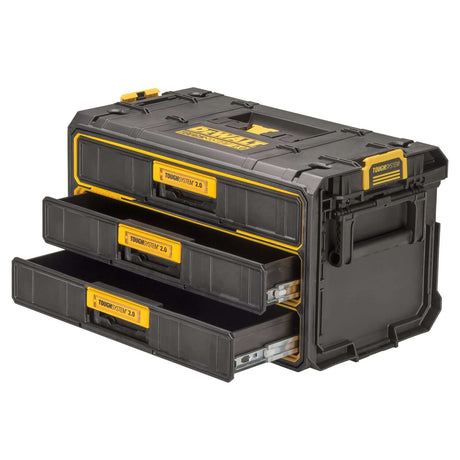 unità 3 cassetti DeWALT Tough System con 3 cassett profondi e guide a sfera