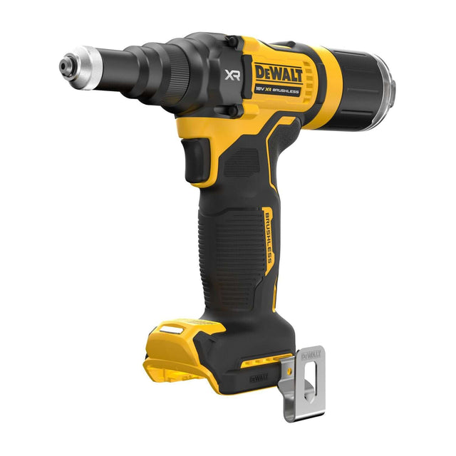 DeWALT DCF403NT-XJ - Rivettatrice 4.8mm XR 18V BRUSHLESS Forza di trazione 10Kn, meccanismo a circolazione di sfere - solo corpo macchina DeWALT