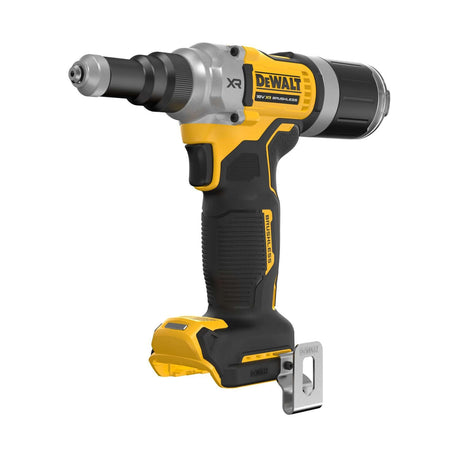 DeWALT DCF414NT-XJ - Rivettatrice 6.4mm XR 18V BRUSHLESS Forza di trazione 20Kn, meccanismo a circolazione di sfere - solo corpo macchina DeWALT