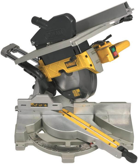 troncatrice DeWALT 305mm 1600W con motore universale e lama di 305mm, progettata per precisione nel taglio.
