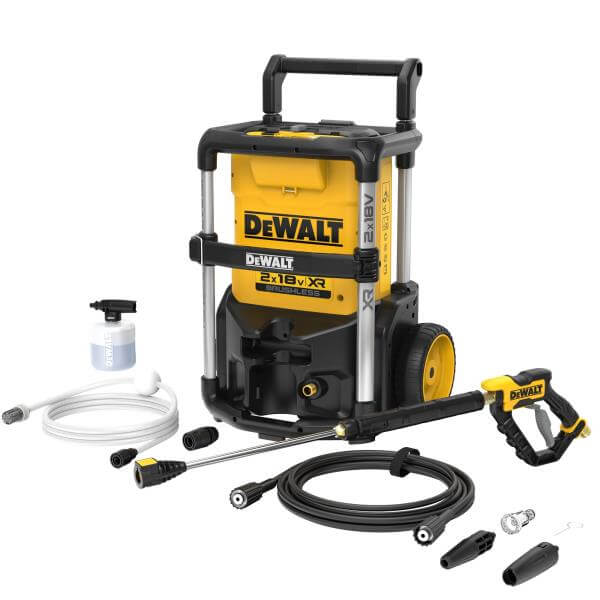 idro-pulitrice DeWALT 2x18V senza batteria con motore BRUSHLESS e accessori inclusi