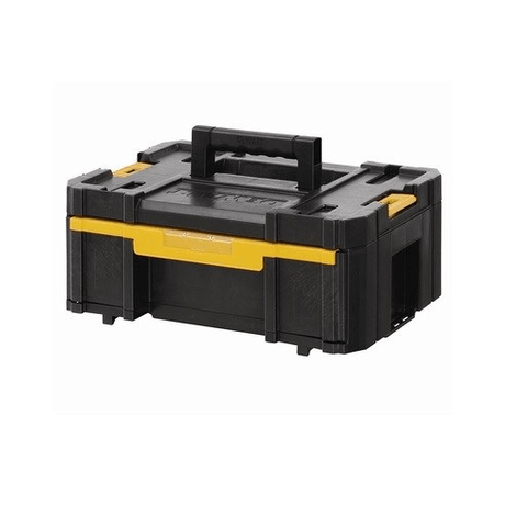 unità cassetto profondo DeWALT TSTAK III, scatola degli attrezzi con maniglia e cerniere per aggancio.