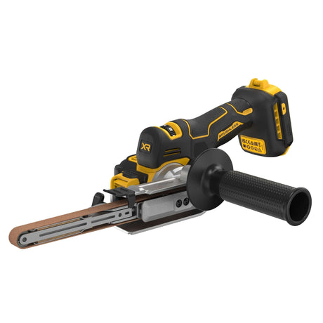 DeWALT DCM200NT-XJ - Levigatrice a nastro 18V brushless 457x13 mm con velocità variabile, adattatore per aspirazione, accessori e valigetta. DeWALT