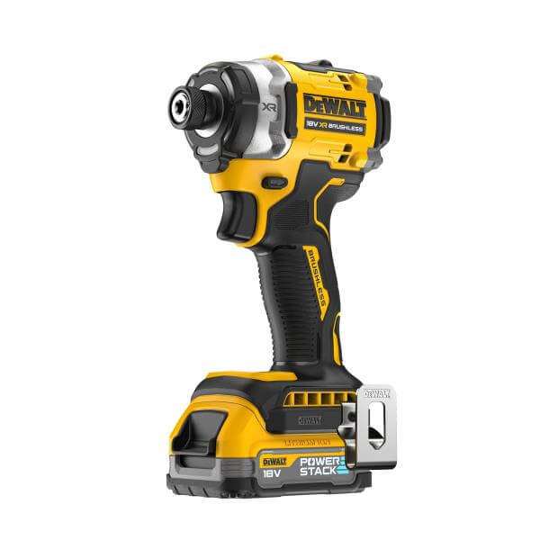 DeWALT DCF860E2T-QW - Avvitatore ad impulsi compatto 3 velocità 18V XR BRUSHLESS attacco 1/4” 282Nm - 2 x XR POWER STACK compatta DeWALT