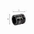 Chiave a bussola corta USAG da 1/2" con indicazioni dimensionali L e b