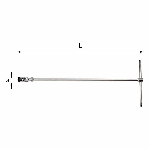 Chiave a T USAG con misure tecniche per utensili professionali