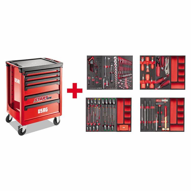 USAG U05160628 - 516 ST6MM CARRELLO CON ASSORTIMENTO