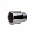 USAG U02354014 - 235 1 N_65  CHIAVE A BUSSOLA USAG