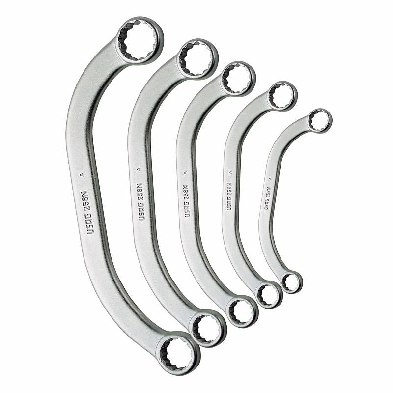 Set di chiavi inglesi a anello USAG serie 258 N, 5 pezzi