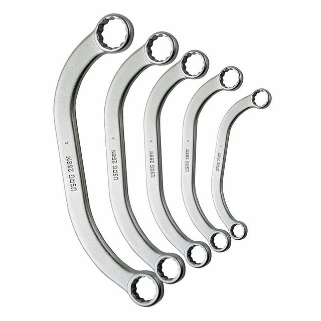 Set di chiavi inglesi a anello USAG serie 258 N, 5 pezzi