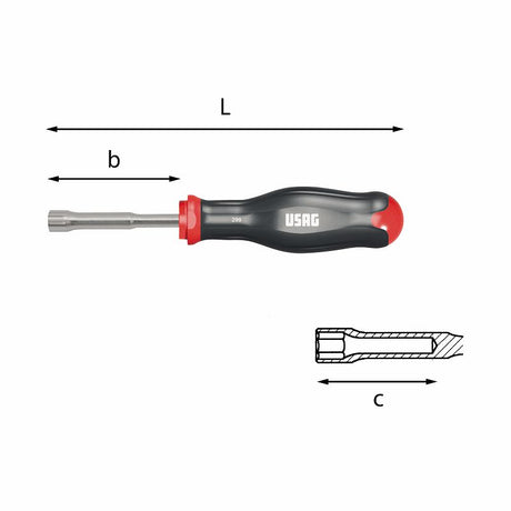 USAG U02980251 - 298_4  CHIAVE MASCHIO IMPUGN USAG