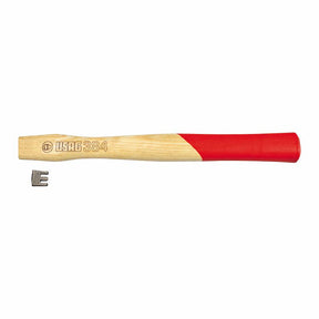 Manico di ricambio USAG in legno con grip rosso