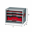 Composizione con valigette asportabili 5000 A3 USAG U50000002