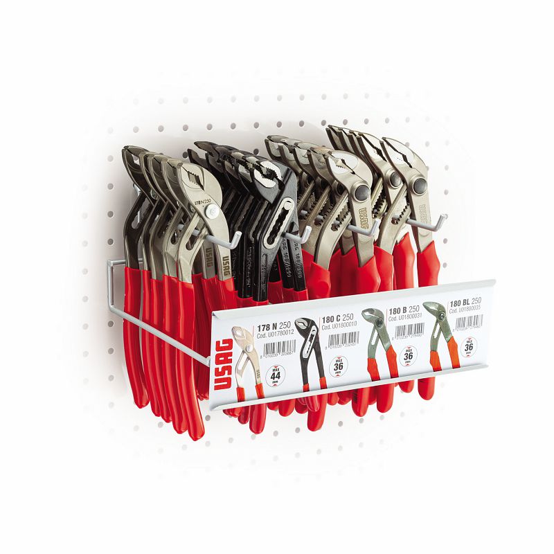 Gancio multiplo da parete con pinze regolabili (20 pz) 178 N/SH20 USAG U01780260